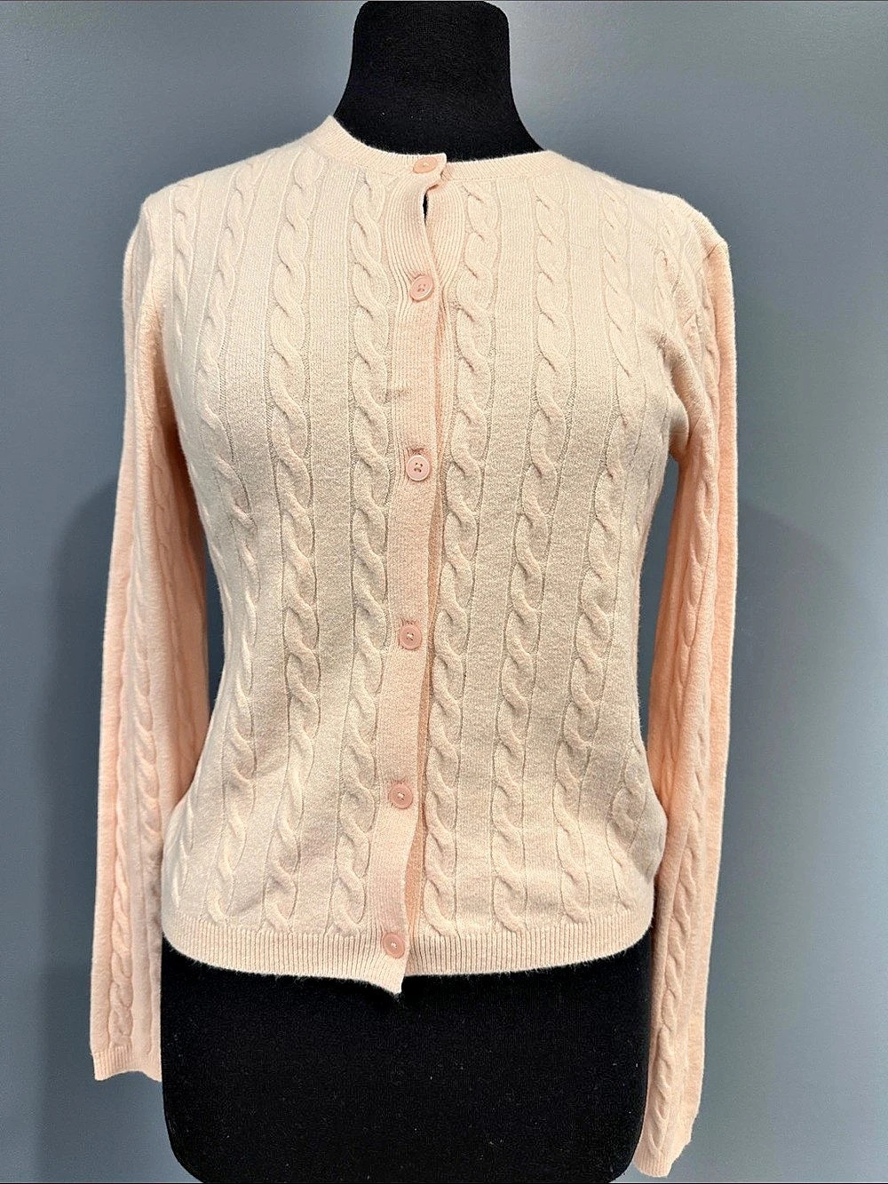 Uniqlo Cable Knit Cardigan in Pink Size XS Like New
